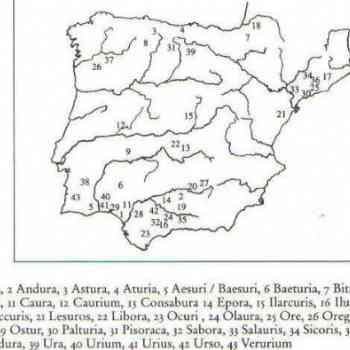 Click para ampliar. Pulsa en el nombre para ver la ficha. Topónimos serie ur-, meridional-íbero-pirenaica